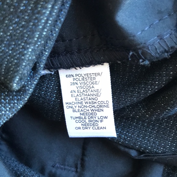 Ann Taylor Blue Trousers with Button Details SZ8 - Picture 8 of 13